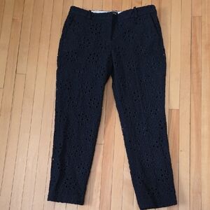 J. Crew Navy Cafe Capri Pants